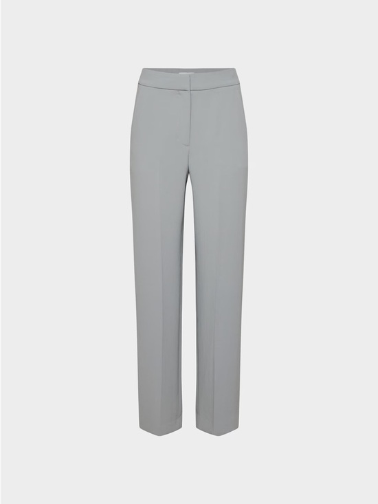 Aritzia Pants - Aritzia Light Gray High-Rise Straight Leg Trousers